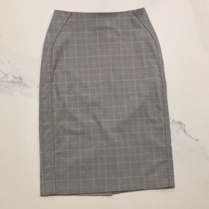 Plaid pencil skirt